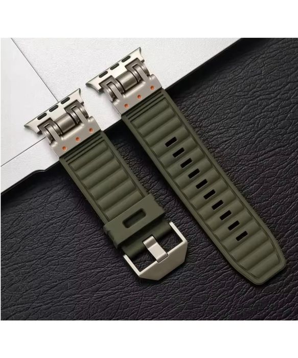 Curea Husa Folie Soft TPU Titanium Ceas Apple Watch Orice Dimensiune