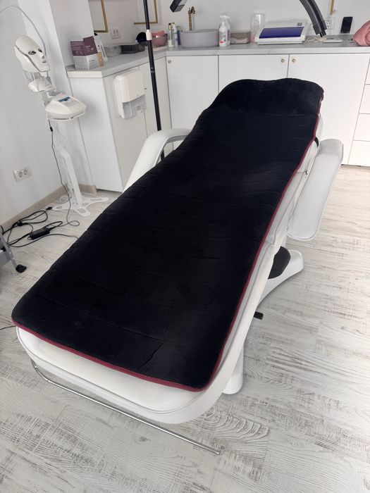 Pat cosmetică reglabilă manual + saltea încălzire & masaj