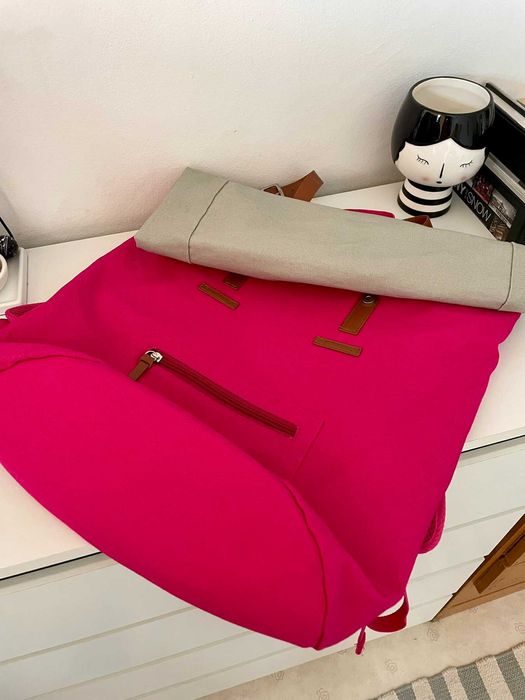 Здрава памучна раница с отделени за лаптоп – Унисекс модел