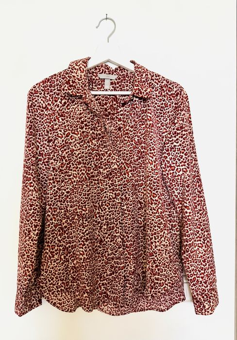 H&M риза в леопардов принт