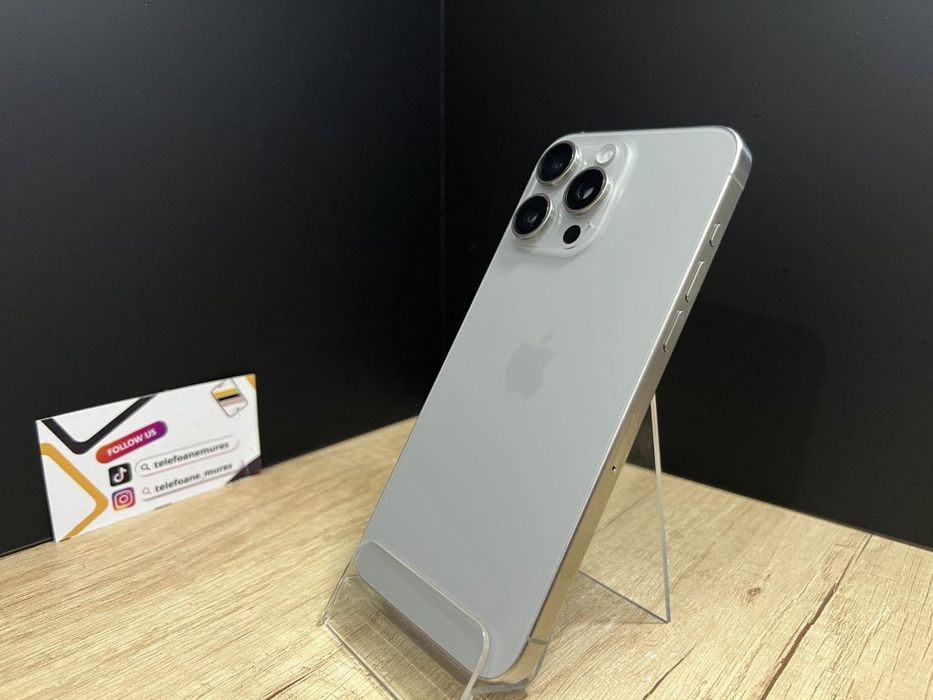 Iphone 15 Pro Max 256Gb Natural Titanium Second-Hand 3 ani garanție, T