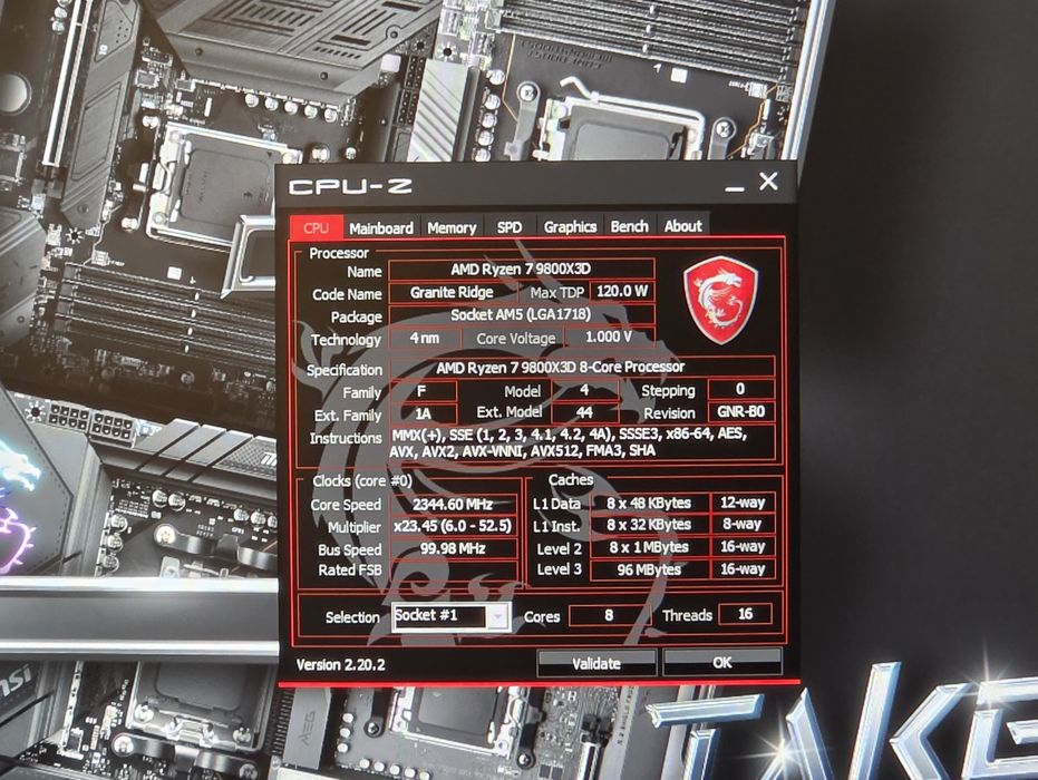 Procesor AMD Ryzen™ 7 9800X3D, 104MB, 4.7/5.2GHz Boost, Socket AM5, Radeon Graphics