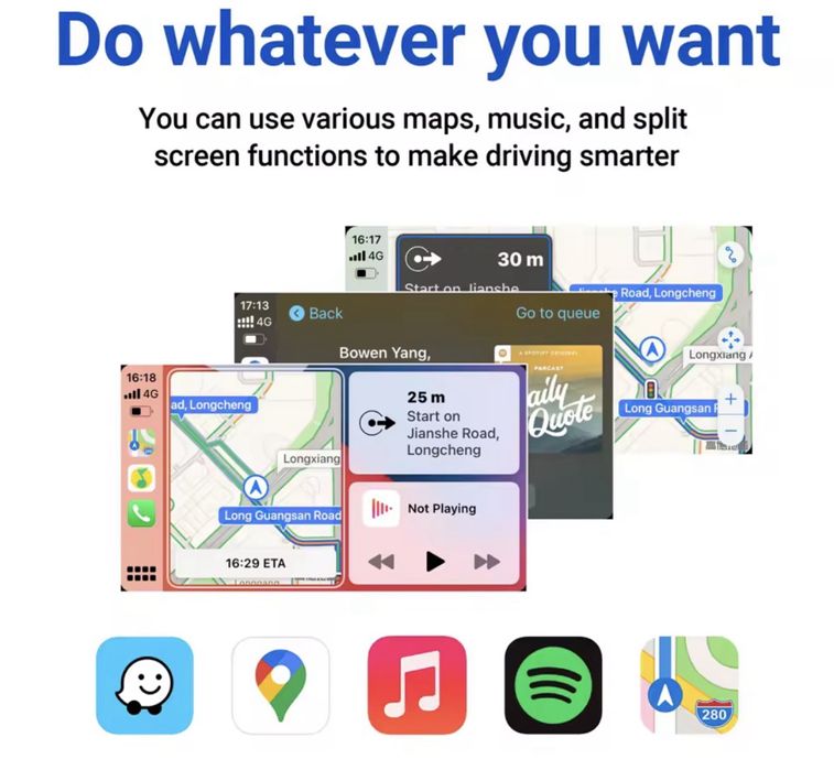 CarPlay & Android Auto Adaptor Wireless Dongle