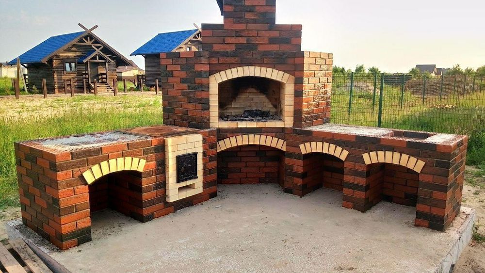 СТРОИТЕЛЬСТВО летней кухни. Барбекю