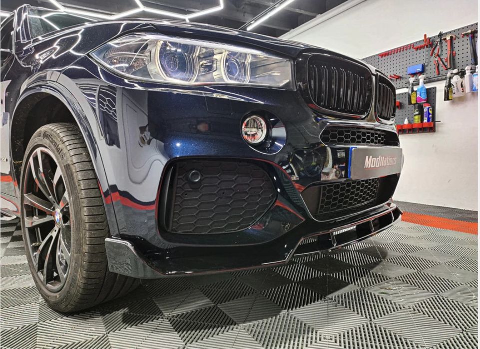 Lip Buza Prelungire bara fata X6 F16 X5 F15 BMW Negru lucios