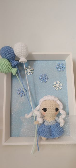 Ръчно изработена Рамка Frozen- Елза