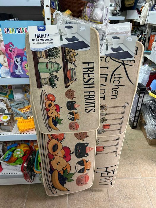 Кухненски постелки 2 броя – 38 x 58 см и 38 x 118 см, неплъзгащи се