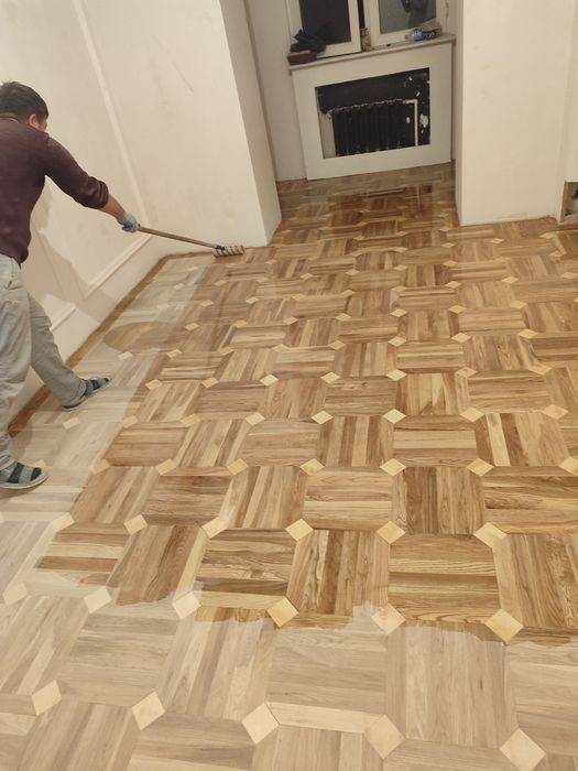 Шлифовка, пол паркет, ламинат  реставрация лакировка малярка палировка