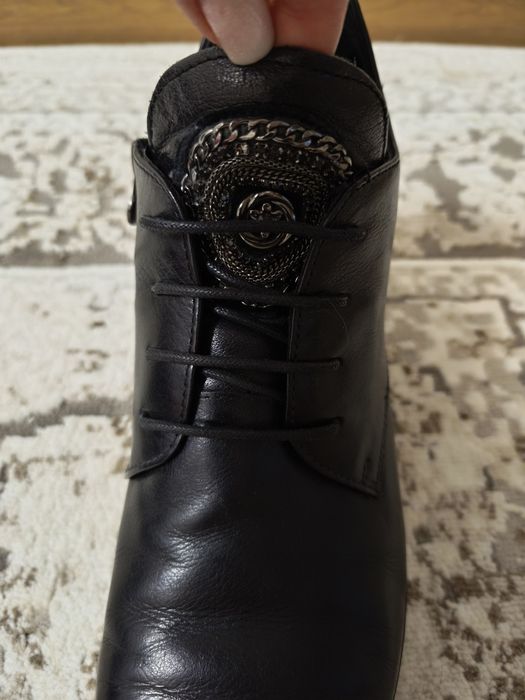 Ботильоны, натуральная кожа, б/у.