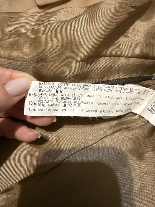 Palton zara lana crem