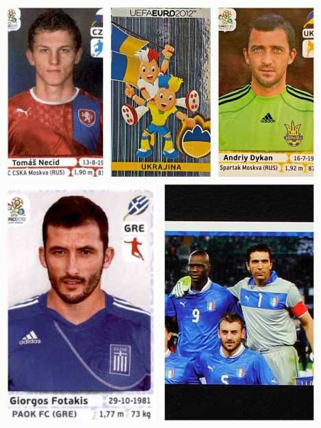 Стикери на Панини Евро 2012, 2016, FIFA World Cup 2018, 2026, Шампионска лига 2001/2002