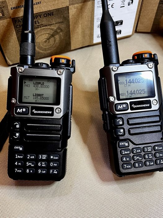 Радиостанция QUANSHENG V3 UV-K5 (8) 18-1300 mhz walkie talkie radiostatio air band Св