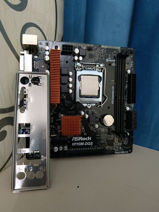 Комплект Intel Pentium G4560 + H110M-DGS 2ядерный! В идеале!