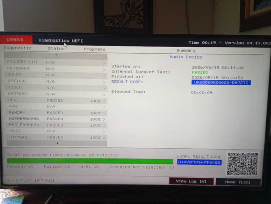 Компютър LENOVO PC V50s-07IMR, i5-10400, 8GB, 512GB SSD, DVD-Writer Win 10 Pro гаранция 2 г.