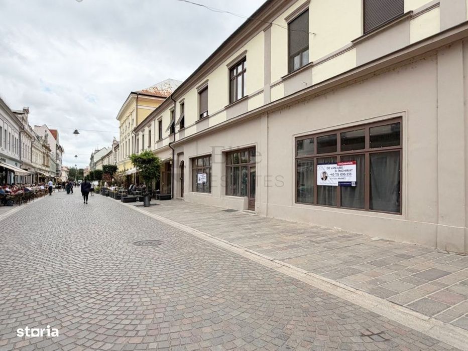 Spatiu Comercial Pietonala Vasile Alecsandri | 200 mp | Vitrina ampla