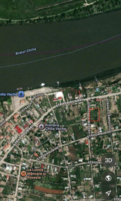 Teren intravilan de vânzare – Chilia Veche, jud. Tulcea – 1.900 mp