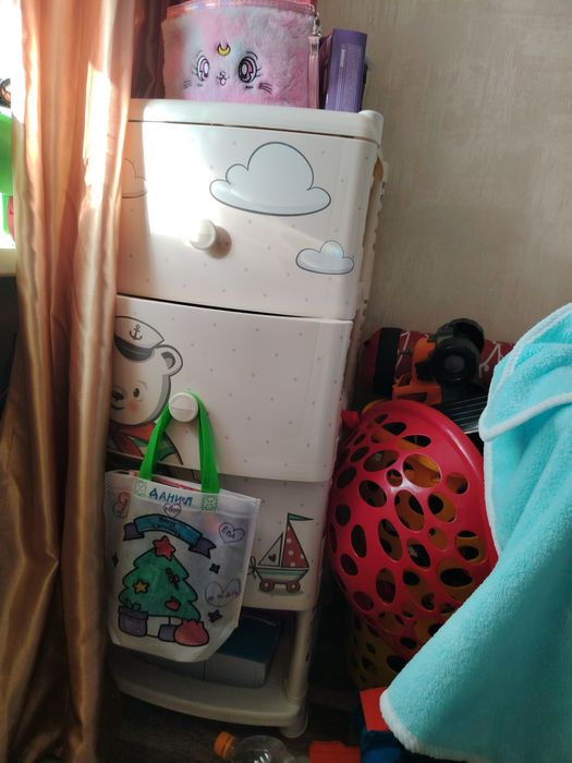 Комод детский пластмассовый