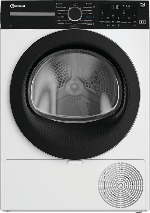Нова инверторна сушилня с термопомпа Bauknecht BD 8C WBS / 8 кг Precision Dry - Интелигентно сушене