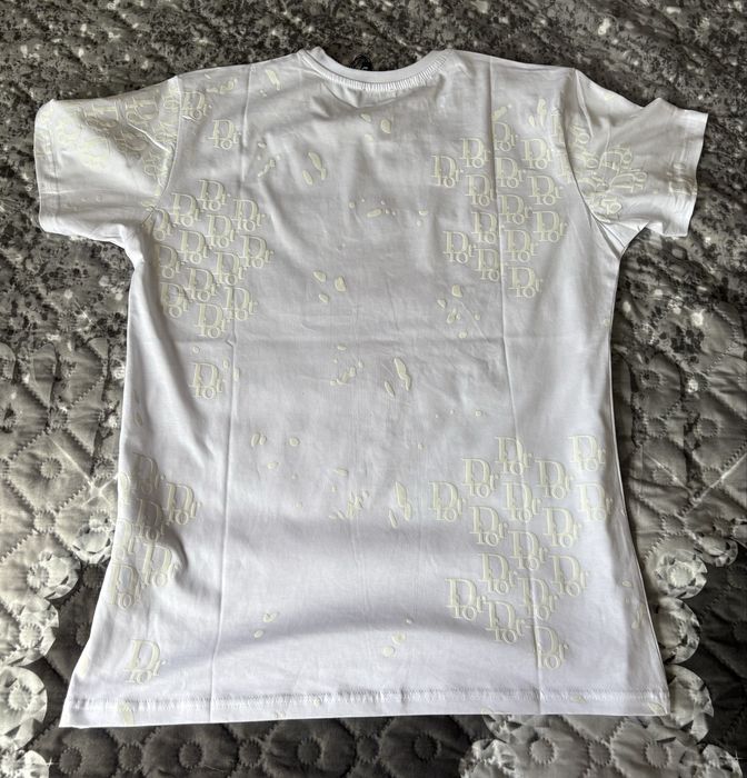 Мъжка тениска Dior Sauvage, бяла, размер XL (нова)