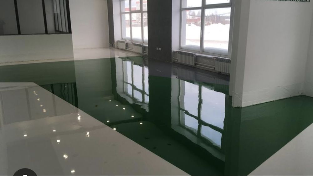 Epoksid pol qoplama | Mustahkam | Arzon narx | Zavod, garaj, omborlar