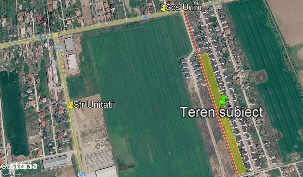 Teren dezvoltare rezidentiala - 14.563mp - Sos. Unirii - Balotesti