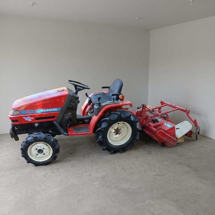 Tractor / tractoras Yanmar KE3 D - 14 cp cu freza de sol, plug, import Japonia, Stare perfecta. Ideal pana la 1 ha, vie, livada gradini,