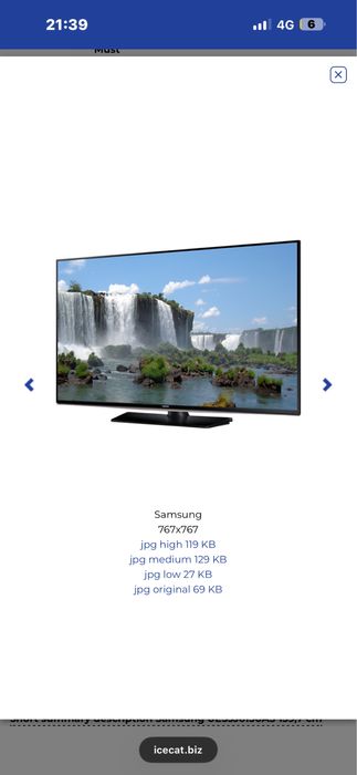 Vand tv samsung 140cm disgonala !