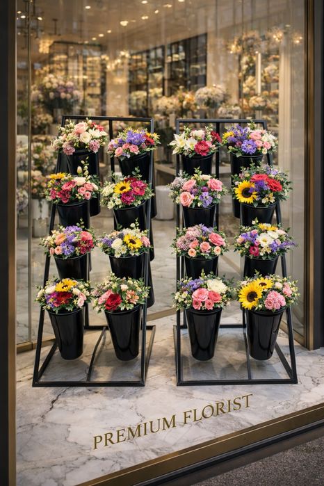 Стойка для цветов на 10 колб