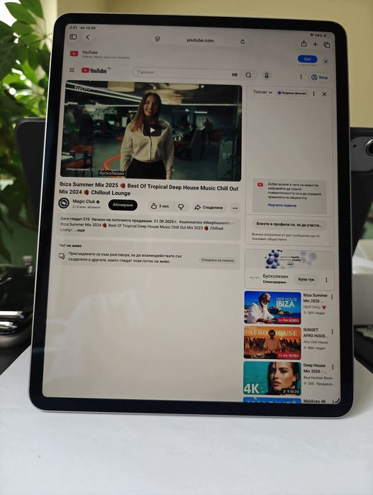 iPad Air 13 /M3 /100 % battery health/18 цикъла/В гаранция