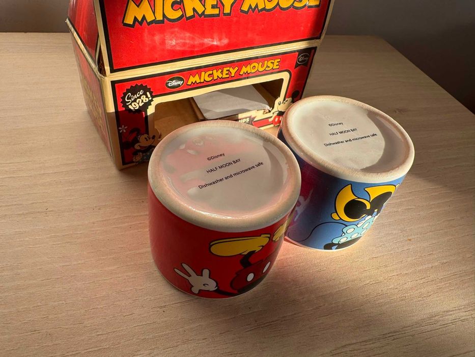 Set Disney Mickey & Minnie din ceramică – Egg Cups / Suport ou sau Cești Espresso