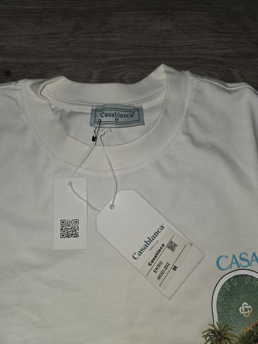 Tricou Casablanca alb cu imprimeu