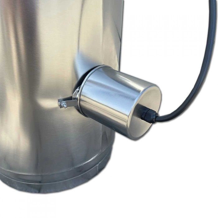 NOU Ansamblu boiler inox alimentar 90 litri cu focar (sau electric)