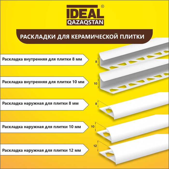 Плинтус IDEAL и Deconika в Уральске