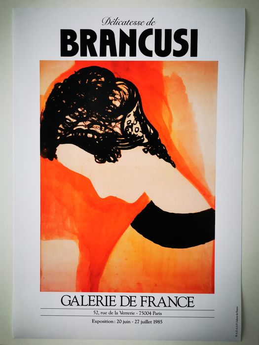 Delicatesse de BRANCUSI Constantin afis poster expozitie arta 1985 RAR
