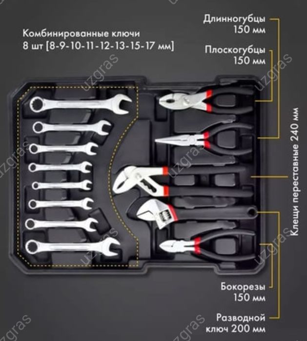 Бепул доставка ключ набор 180 персон в большом чемодане оригинал новый