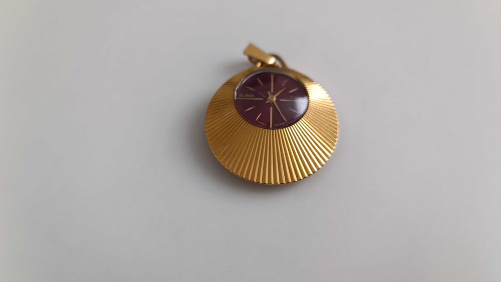 Позлатен дамски часовник - колие - SLAVA - 17 jewels - №5