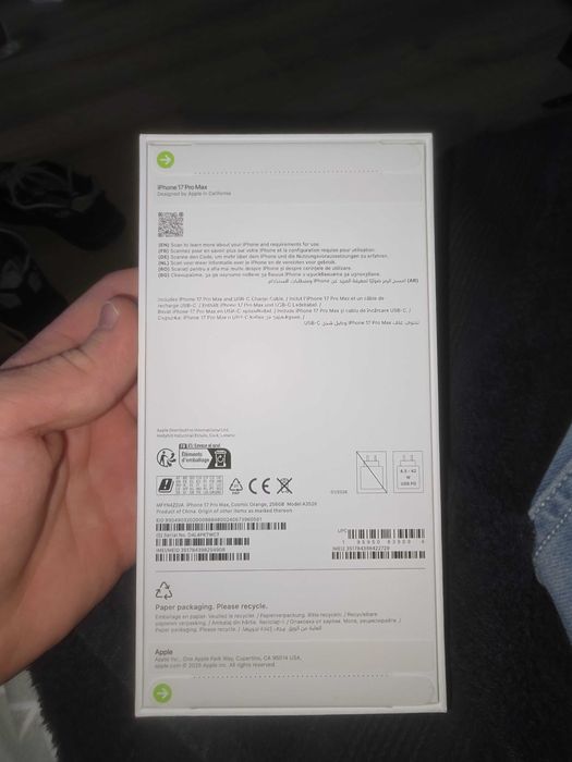 iPhone 17 pro max 256Gb