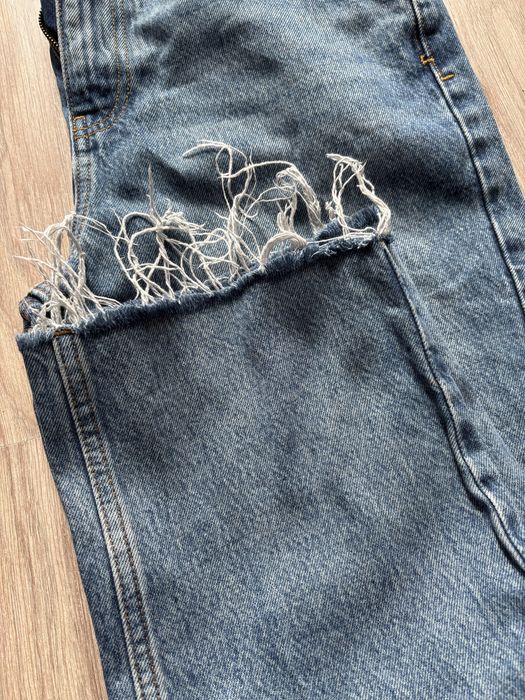 Дънки Zara в син и сив деним