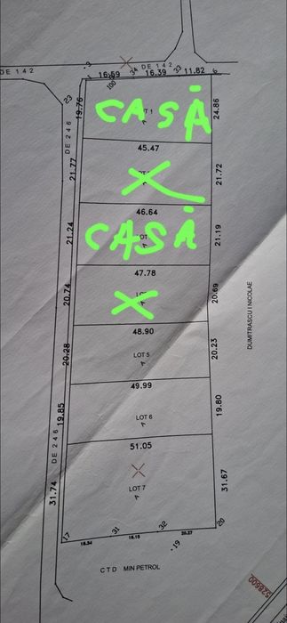 Teren intravilan, in Dragomirești,  Dâmbovița zonă de case noi!