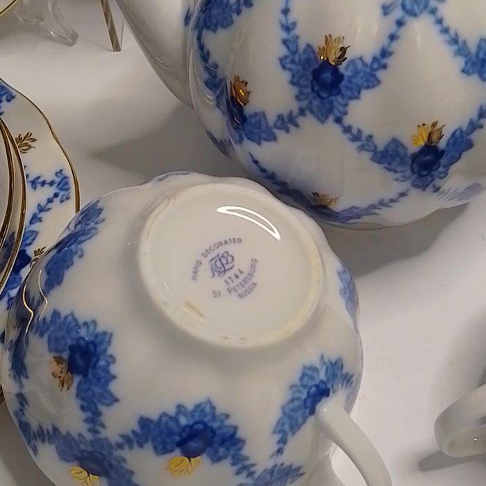 Руски порцелан ЛФЗ сервиз за чай