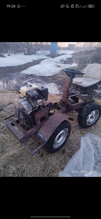 Продам самодельный  мини-трактор переломка