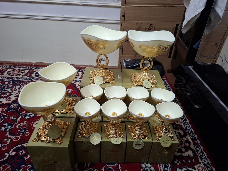 GOLD ELEGANT  мева, конфет ва чак чук набори