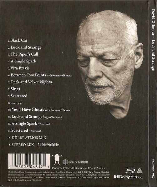 David Gilmour - Luck and Strange 2024 [Bluray Audio]