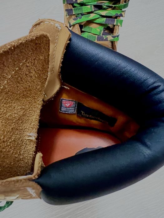 Ghete / Bocanci Timberland x BAPE (A Bathing Ape) Premium Waterproof - Ediție Limitată, Wheat / Camouflage