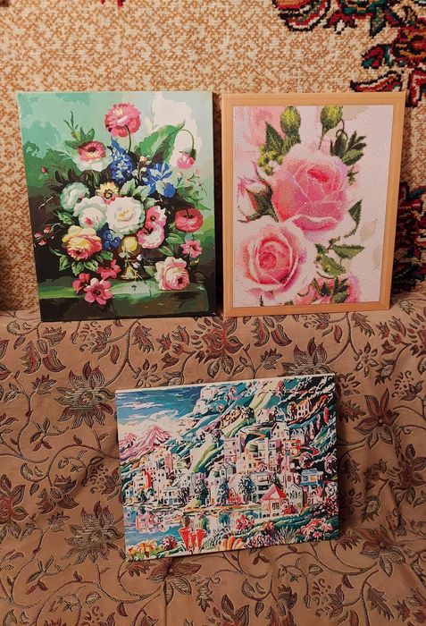 Картины нарисованы в ручную