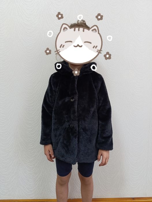 Шубка искусственная на 4-5 лет