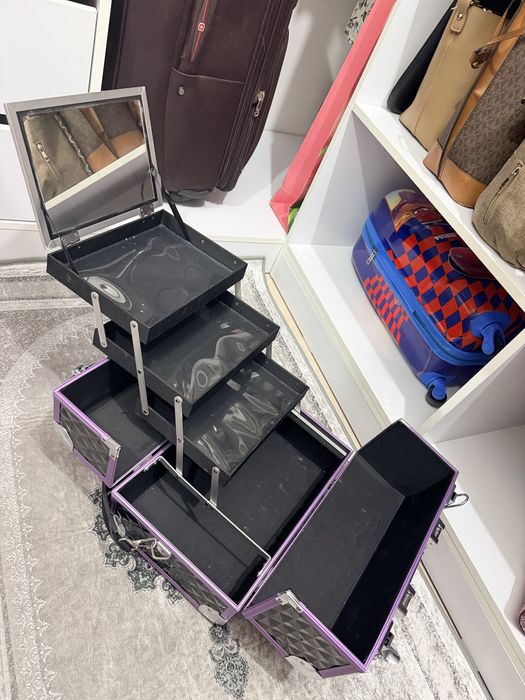 Чемодан для косметики бьюти кейс