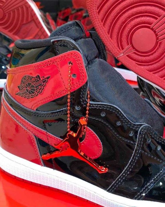 #WOW# Nike Air Jordan 1 High Patent Bred - PREMIUM - Verificare Colet