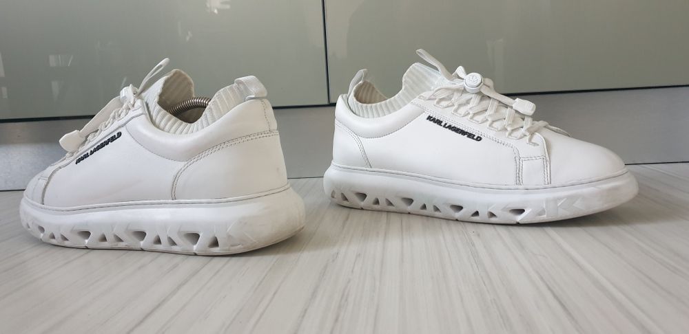 Karl Lagerfeld Leather  42/26.5см ОРИГИНАЛ! Мъжки   кецове ест. кожа