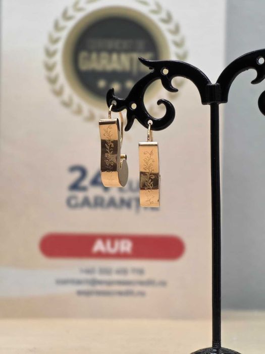 Cercei aur 14K 3.2g [Ag45 B.4751]